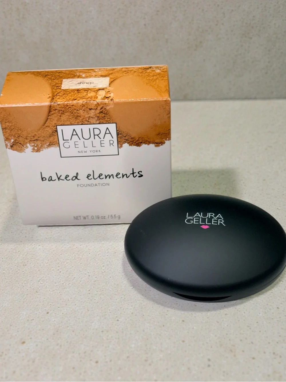 Laura Geller Baked Elements Foundation Powder Deep | Great as Bronzer
